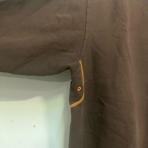 The Northface zip up jacket. Brown, orange trim, size Large (fits medium). - Picture 3 of 9